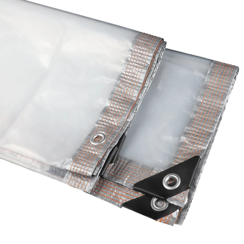 Transparentes regens ic heres Tuch pe Plane mit Ösen ouydoor Pavillon Möbel Regenschutz wasserdicht pe Plane Abdeckung Image