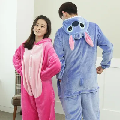 MINISO Kigurumi Stitch Kostüme Onesies Monster Cosplay Pyjamas Erwachsene Pyjamas Tier Nachtwäsche Image
