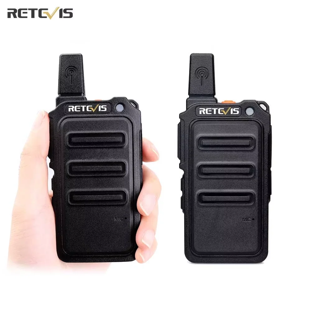 Retevis RT619/RT19 Walkie Talkie FRS PMR 446 2PCS PTT Zwei Weg Radio Transceiver Tragbare Radio Comunicador Walkie-talkies Image