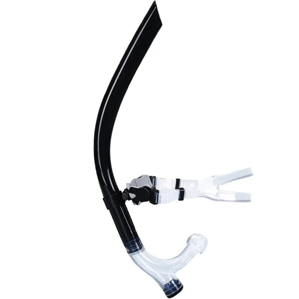 Schwimmt raining Schnorchel Mittel montage vorne bequem montiert Silikon Mundstück Junior Schwimmer Ausrüstung für erwachsene Jugend Kind Image