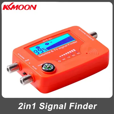 2-in-1-Satelliten- und TV-Signalfinder, LCD-Digital-Satellitenfinder, tragbares Antennen-Signalstärkemessgerät, Signalmessgerät
