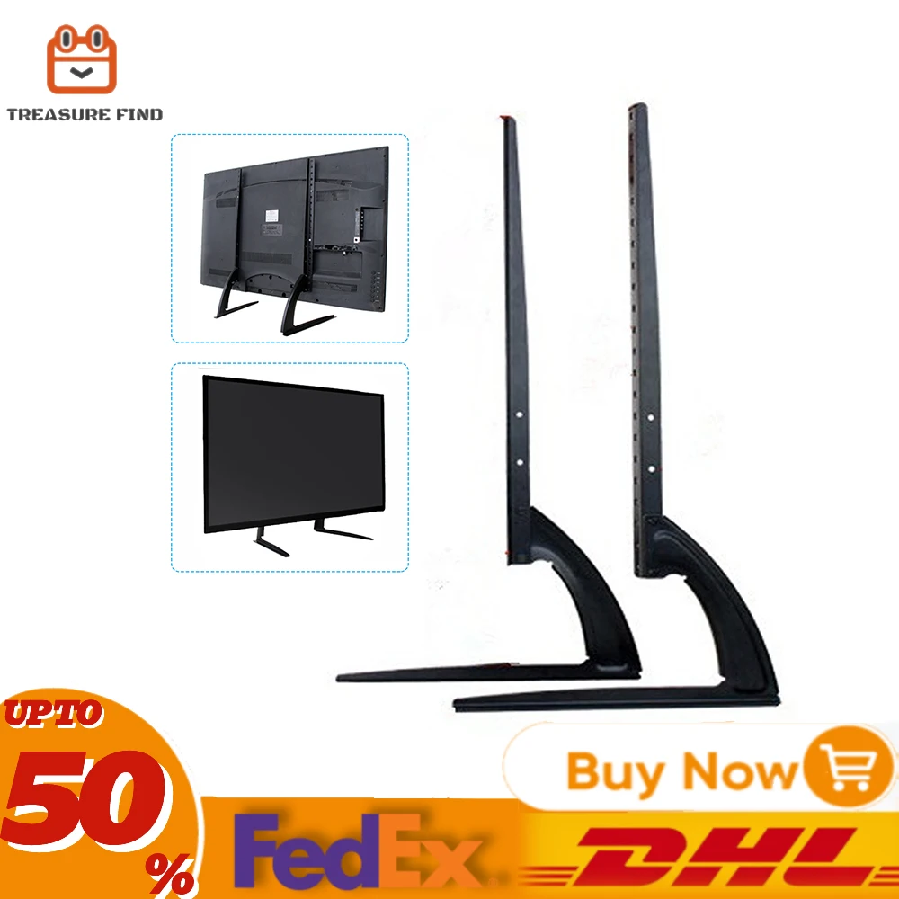 Universeller TV-Ständer, TV 32–70 Zoll, höhenverstellbar, LED-LCD-Display, schwarzer Ständer, verdickte, kaltgewalzte Stahlplatte, langlebig