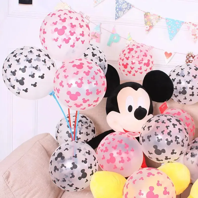 20 stücke Mickey Minnie Maus Geburtstag Ballon Dekoration Baby party Party Dekoration Kinderspiel zeug Luft Globos Kinder Spielzeug liefert Ball Image
