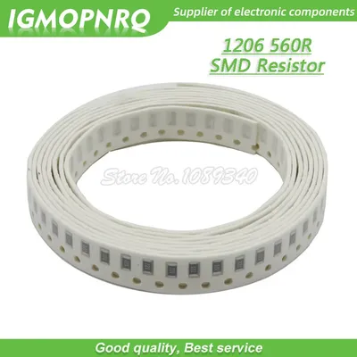 1% Stück 0,25 smd Widerstand Widerstand Ohm Chip Widerstand w 1/4w 560r igmopnrq Image