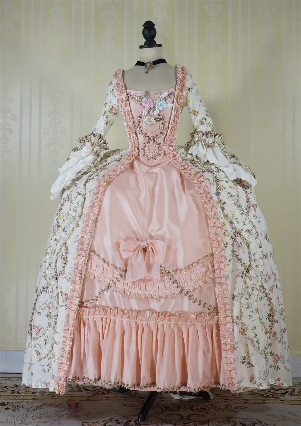 18. Jahrhundert Robe a la Francaise Rokoko Kleid Französisch Hof viktoria nischen Königin Marie Antoinette Kostüm georgischen Kleid Ballkleid