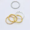 50 stücke 8/15/18/20mm Gold Silber Überzogene große jump ring split ring phantasie strukturierte