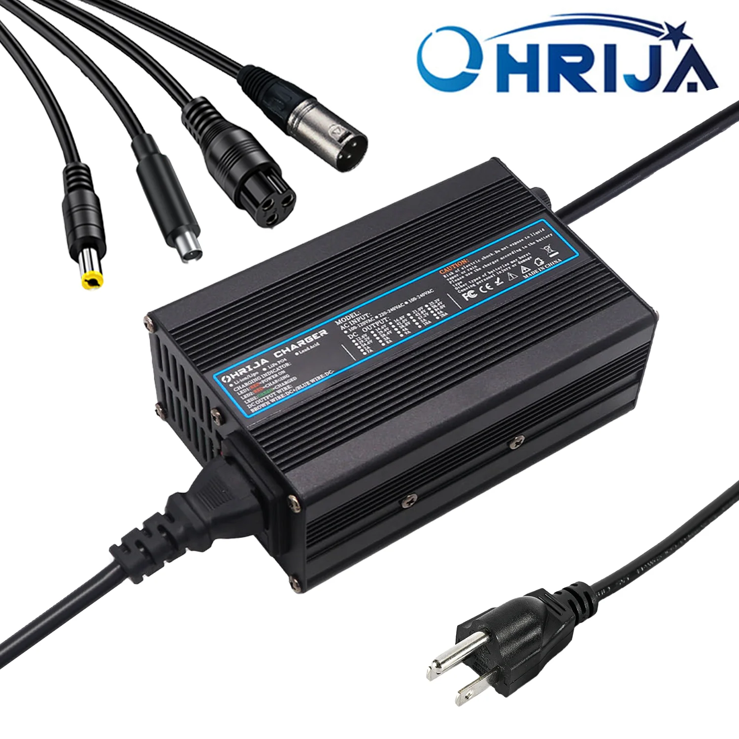 Ohrija 54,6 V 2a 3a 4a 5a Ladegerät Smart Lithium-Ionen-Akku für 13s 48,1 V Outdoor-Lithium-Ionen-Akku 48V sicher und stabil Image