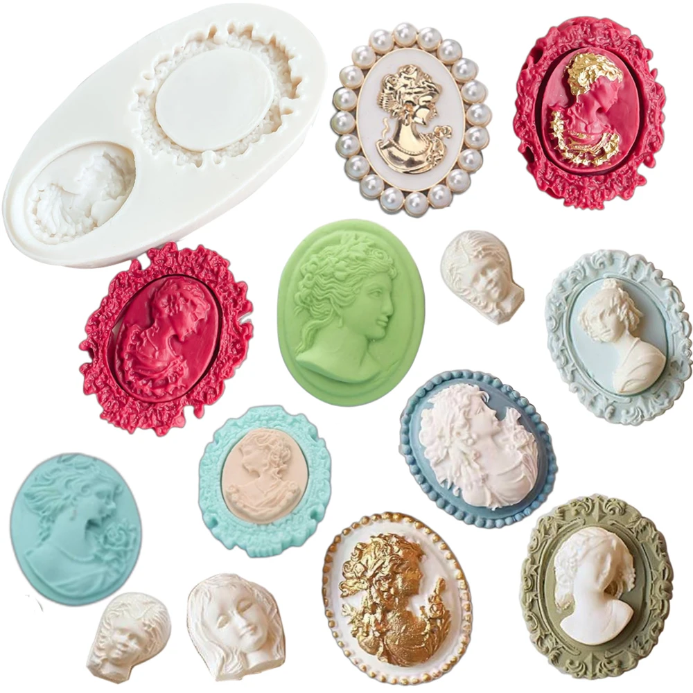 Arten von Kopf Porträt Silikon Form Schokolade Fondant Kuchen Dekoration Werkzeug Hochzeit Dessert Zucker Backform M224 Image