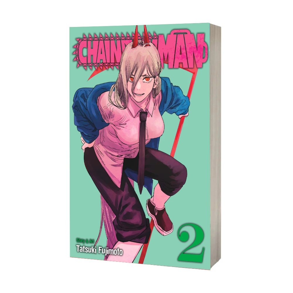 Neue Bücher Kettensäge Mann Anime Vol 2 Japan Jugend Jugendliche Fantasie Wissenschaft Geheimnis Suspense Englisch Manga Comic Buch