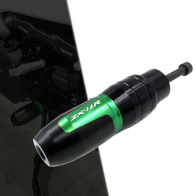 Für kawasaki ninja zzr1400 zx14r zzr 1400 ZX-14R motorrad cnc rahmen crash pads auspuff schieber crash protector mit logo