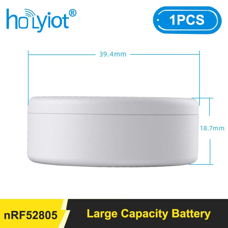 Holyiot batterie mit großer kapazität bluetooth beacon nrf52805 ble sensor modul mit geringem strom verbrauch iot indoor tracking lbeacon Image
