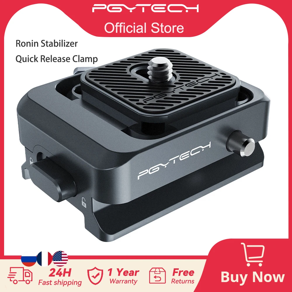 Pgytech snaplock schnell verschluss system klemme für dji ronin stabilisator mini kamera für dji rs3 mini/dji rs 3 pro/rs 3/rsc 2 Image