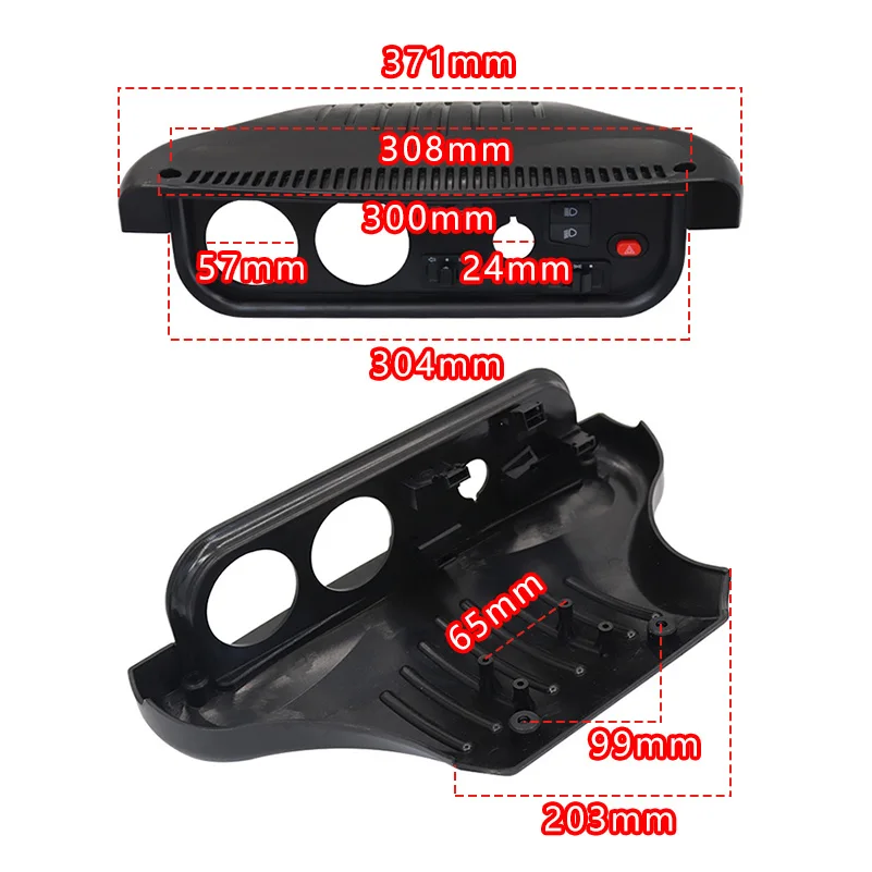 Neue DIY modifizierte Auto Go Kart Armaturen brett Go Kart Schalter Baugruppe elektrische Türschloss Hupen schalter Image