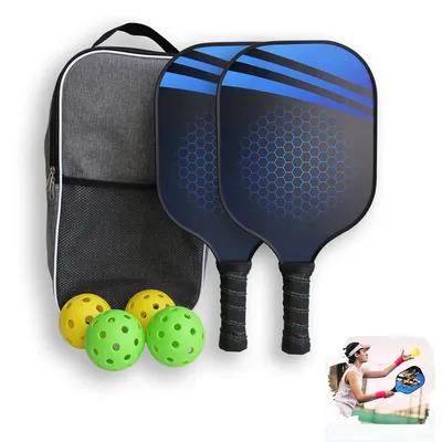 Pickleball-Paddel, Pickleball-Set mit Glasfaser oberfläche und Pickleball-Schlägern, Image