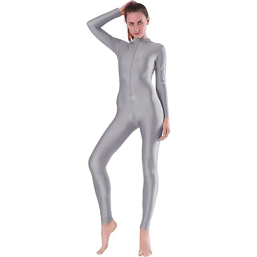 Zentai-Anzüge Cosplay Kostüm Ganzkörperanzug Ninja Karnevalskostüm Ganzkörperanzug Königstag Damen Trikots Sexy Kostüm Einfarbig Elasthan Lycra Kostüm für Halloween Karneval Maskerade Erwachsene Image