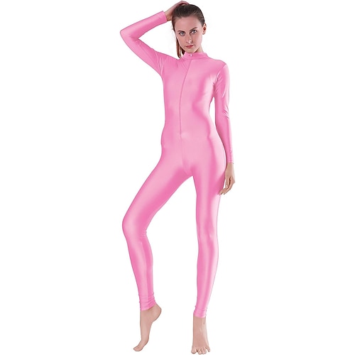 Zentai-Anzüge Cosplay Kostüm Ganzkörperanzug Ninja Karnevalskostüm Ganzkörperanzug Königstag Damen Trikots Sexy Kostüm Einfarbig Elasthan Lycra Kostüm für Halloween Karneval Maskerade Erwachsene
