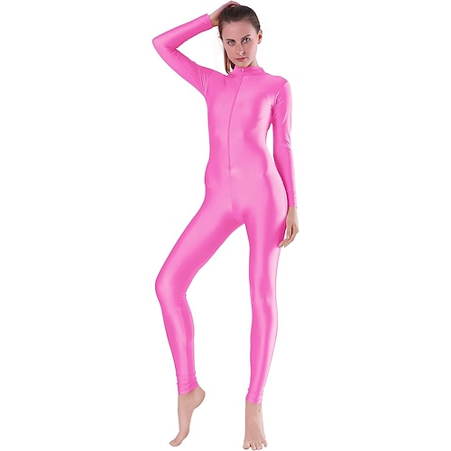 Zentai-Anzüge Cosplay Kostüm Ganzkörperanzug Ninja Karnevalskostüm Ganzkörperanzug Königstag Damen Trikots Sexy Kostüm Einfarbig Elasthan Lycra Kostüm für Halloween Karneval Maskerade Erwachsene