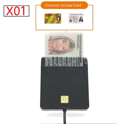 X01 USB Smart Card Reader For Bank Card IC/ID EMV card Reader High Quality for Windows 7 8 10 Linux