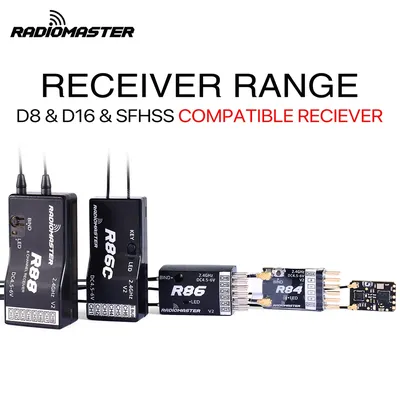 New Arrival RadioMaster R81 R84 R86 R86C R88 R161 R168 2.4G Nano Receiver Compatible FrSky for RC