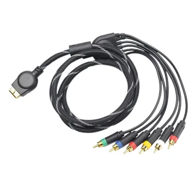 Component AV Cable High Resolution HDTV Component RCA Audio Video Cable for PS3 PS3 Slim for PS2