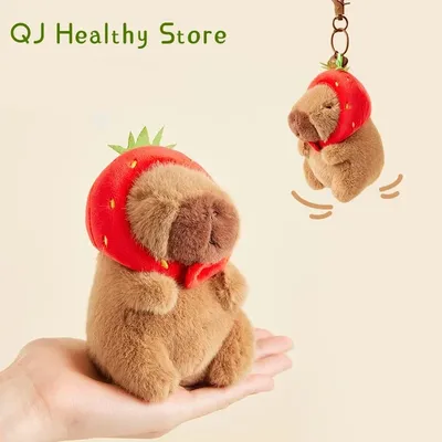【Buy 1 Free 1】 Lovely Cute Cute Capybara Water Dolphin Pendant PP Cotton Plush Toy Doll Bag Charm