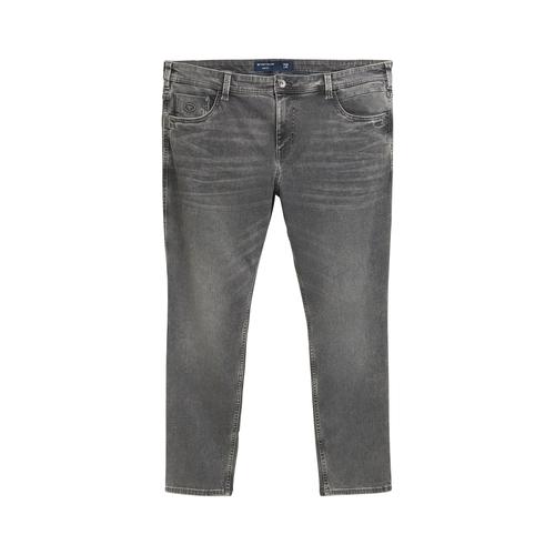 TOM TAILOR Herren Plus - Regular Jeans mit TENCEL™ Lyocell, grau, Uni, Gr. 40/32