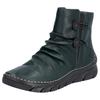 Stiefelette RIEKER, Damen, Gr. 38, grün (dunkelgrün), Lederimitat, sportlich, Schuhe, Winterboots, Keilsohle, Innenreißverschluss und slouchy Schaft