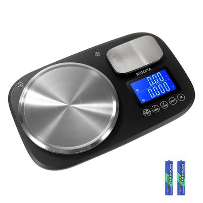 Large Dual Platform Digital Kitchen Scale with Two Precisions 0.1g/0.005oz & 1g/0.05oz Max Capacity 10kg/22lb