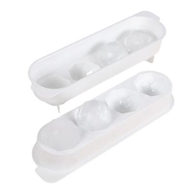 4 hole Large Sphere Ice Tray Mold Whiskey Big Ice Maker Ice Ball