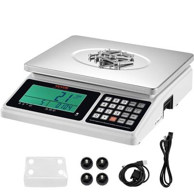 VEVOR Industrial Counting Scale Electronic Gram Scale Inventory Counting Scale Kitchen Jewelry Counting Scale with LED Screen