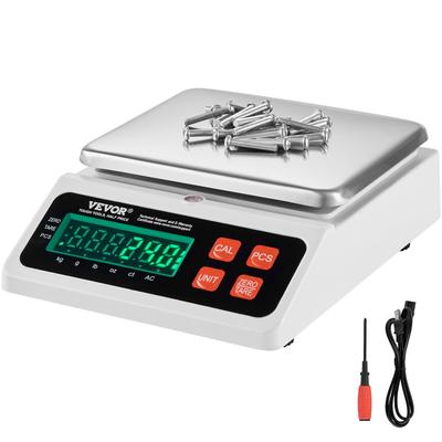 VEVOR Industrial Counting Scale Electronic Gram Scale Inventory Counting Scale Kitchen Jewelry Counting Scale with LED Screen