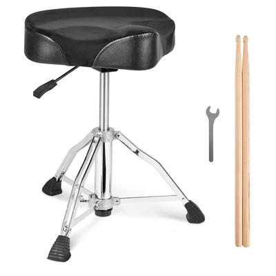 VEVOR Drum Throne,19.3-25.2 in/490-640 mm Height Adjustable,360°Swivel for Drummers