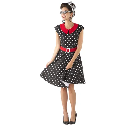 Rock'n'Roll-Kleid, schwarz Image