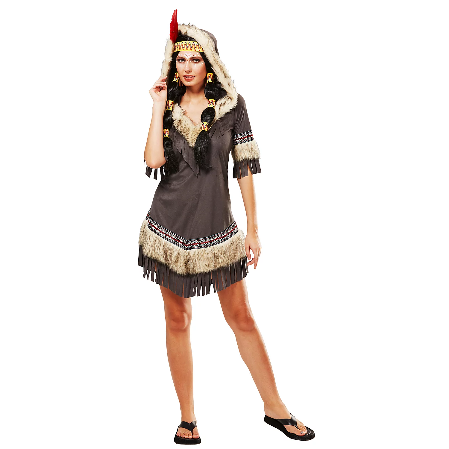 Indianerkostüm Toopi, grau Image