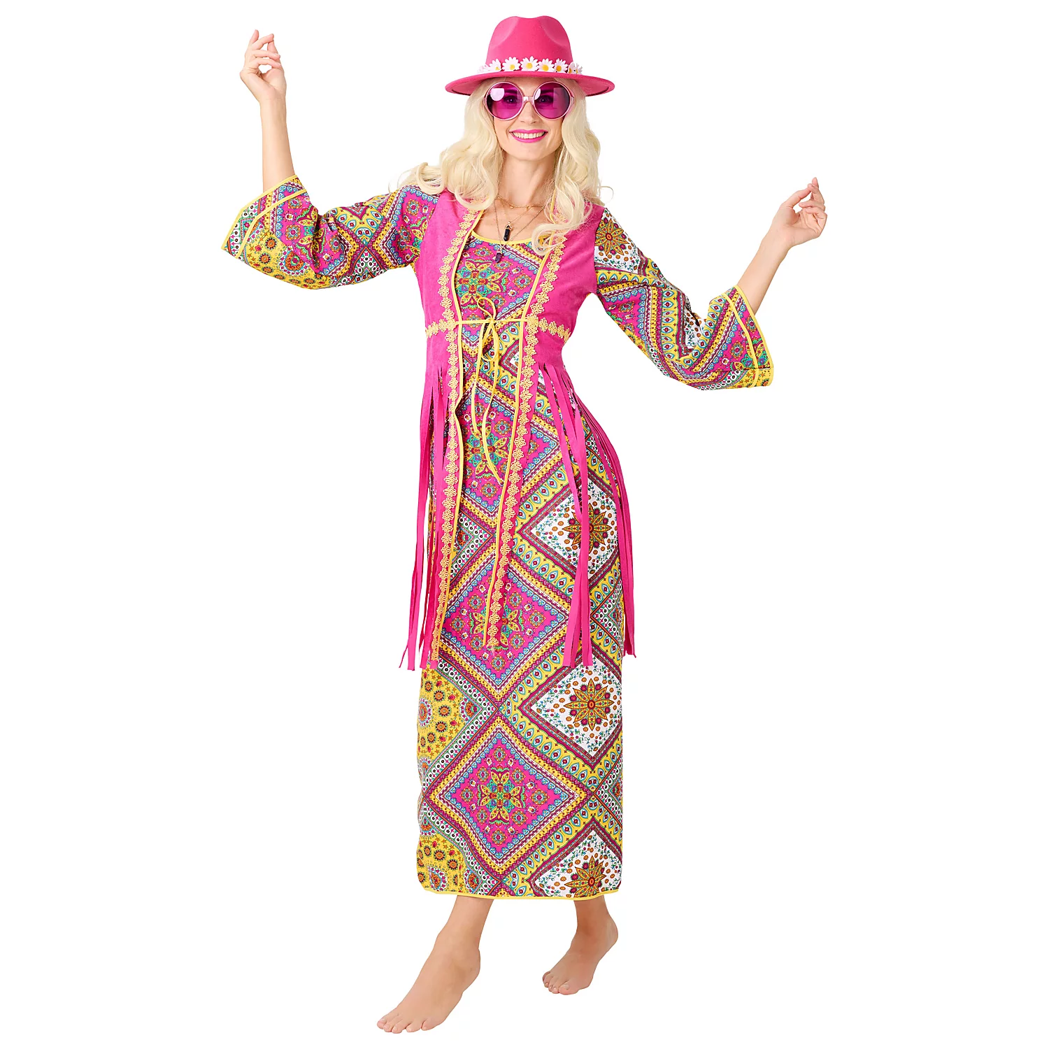 Hippie-Kleid Vintage für Damen