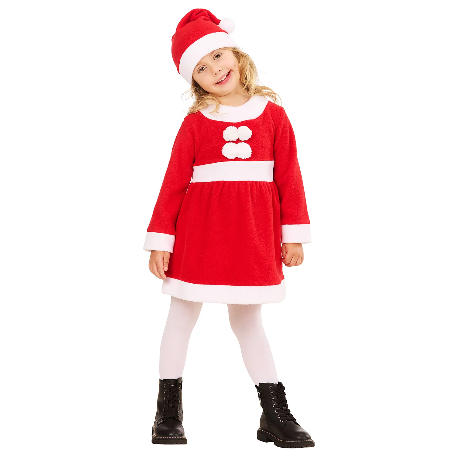 Kleinkinderkleid Santa Girl Image