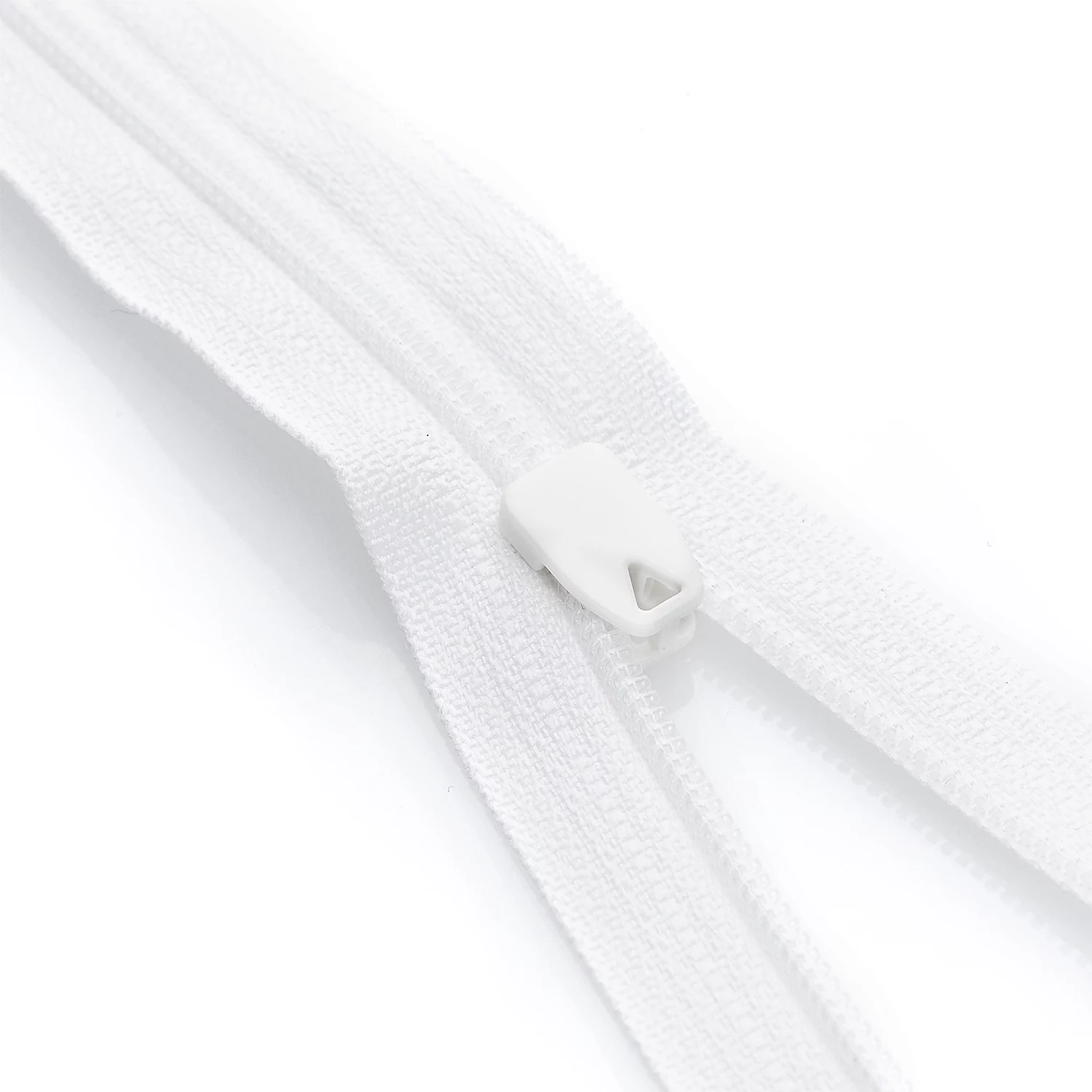 YKK Fermeture à glissière pour linge de lit, blanc, non séparable