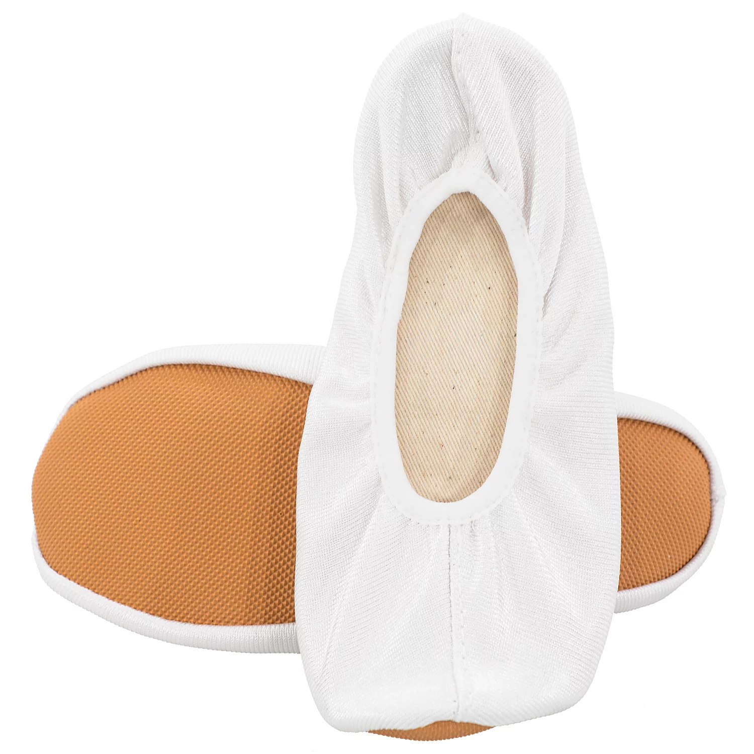 Chaussons de gymnastique pour adultes et enfants, blanc