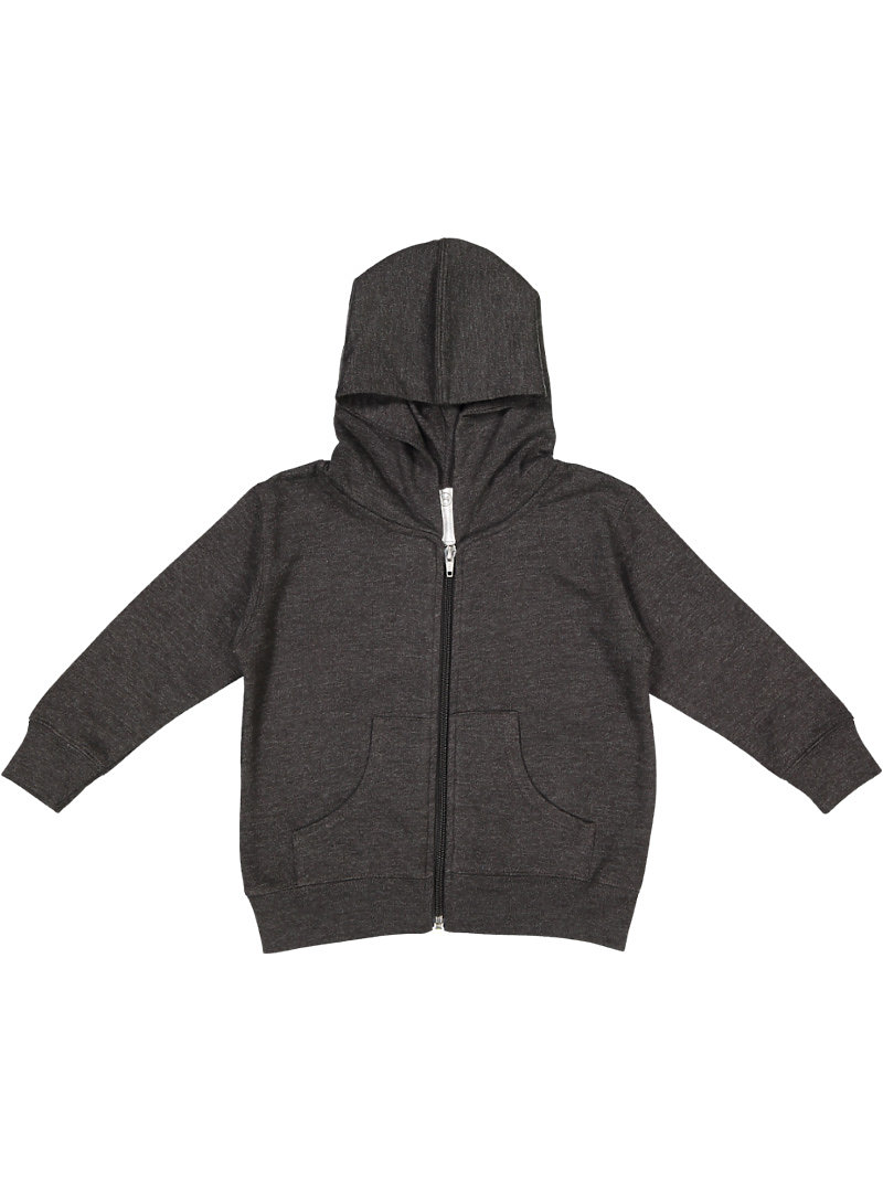 Rabbit Skins 3346 Toddler Zip Fleece Hoodie in Vintage Smoke size 4 | Ringspun Cotton LA3346