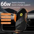 Supporto per telefono Wireless per Auto supporto 66W caricabatterie per stazione di ricarica rapida induzione automatica a infrarossi per iPhone 15 14 13 12 Samsung Xiaomi