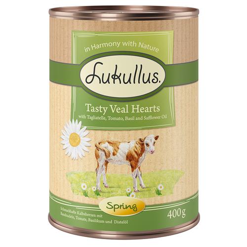 20 + 4 gratis! 24 x 400 g Sparpaket Lukullus Naturkost - Frühling-Menü: Feines Kalbsherz