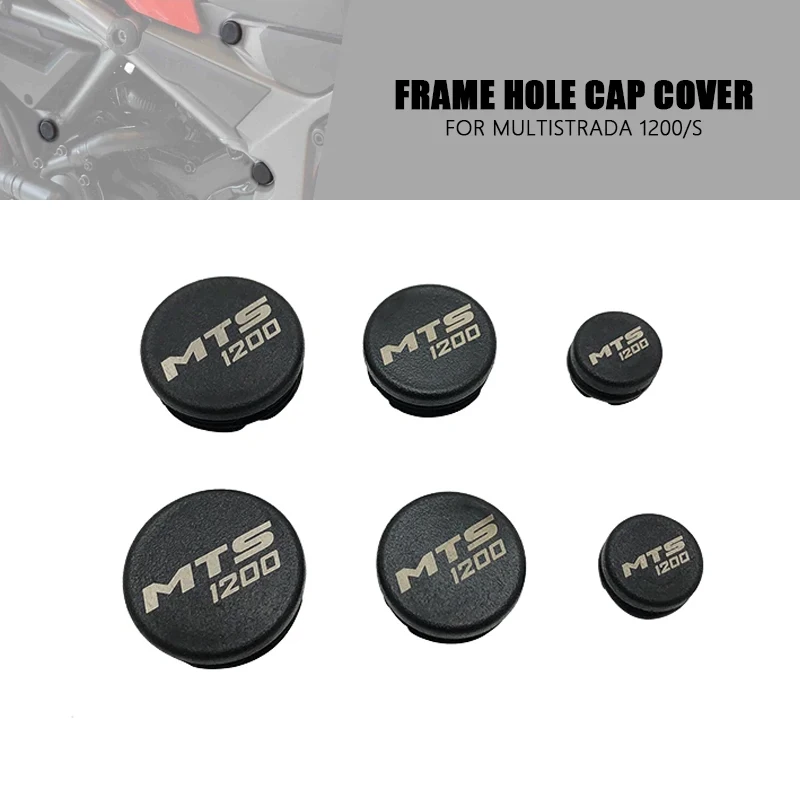 MTS1200 Rahmen Loch Abdeckkappen Stecker Dekorative Rahmen Kappe Set Fit Für Ducati Multistrada 1200/S 2010-2020 Motorrad Zubehör Image