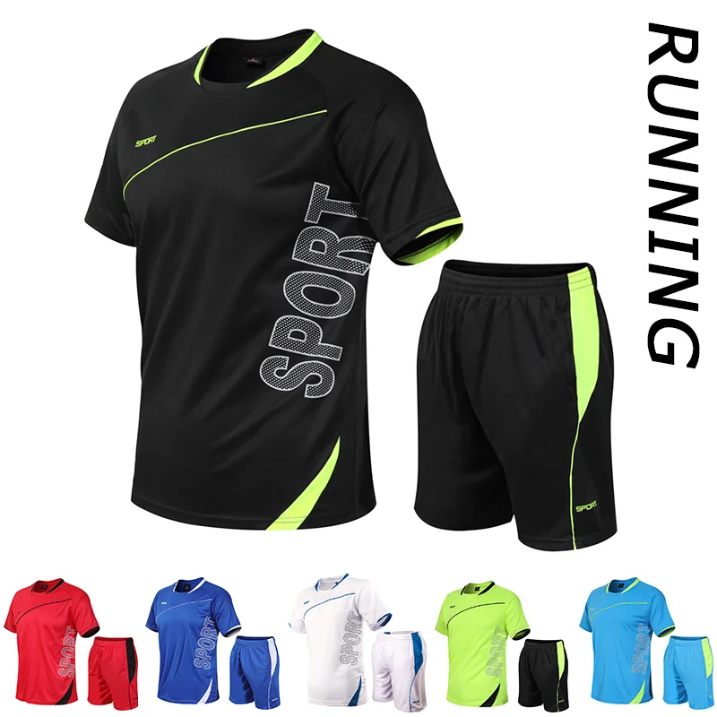 2 teile/satz Herren Trainings anzug Fitness Fitness Badminton Sporta nzug Kleidung Laufen Joggen Sport tragen Übung Workout Set Sportswear