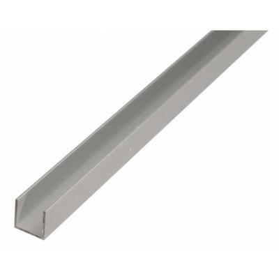 Alberts - Alu-U-Profil 2000/10x8mm silberfarbig