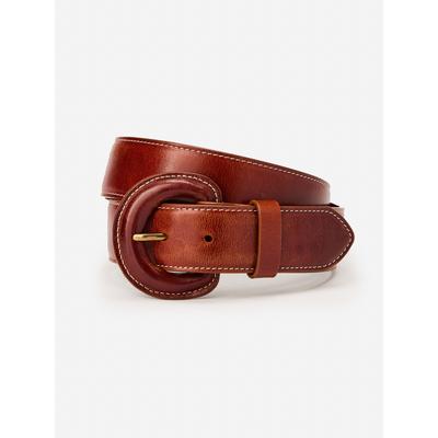 J.McLaughlin Women's Sedona Leather Belt Dark Vachetta, Size Small