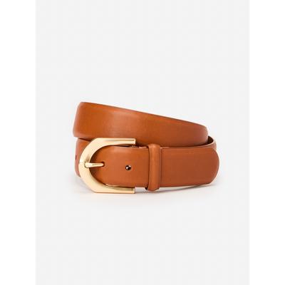 J.McLaughlin Women's Bellport Leather Belt Dark Vachetta, Size XL