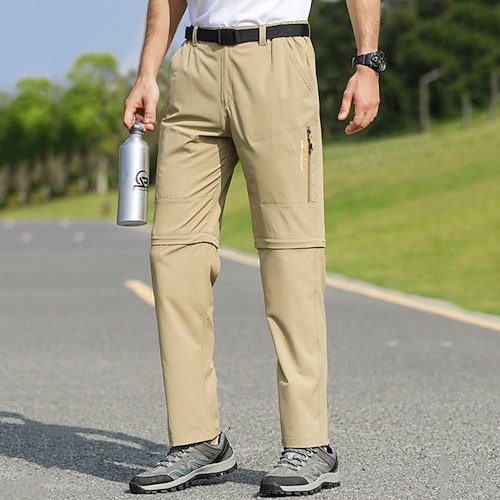 Herren Cargohose Cargohosen Taktische Hose Hose Hosen Knopf Cabrio Multi Pocket Glatt Schnelltrocknend tragbar Outdoor Täglich Campen und Wandern Modisch Klassisch Schwarz Armeegrün Image