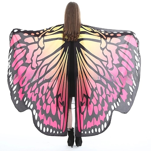 Karnevalskostüm 2026 Märchen Schmetterling Karneval Flügel Maske Lustiges Kostüm Erwachsene Damen Weihnachten Karneval Party Einfaches Karnevalskostüm Verkleiden Image