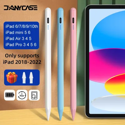 For Apple Pencil with Palm Rejection Tilt, Power Display, for iPad Pencil Pen 2022 2021 2020 2019