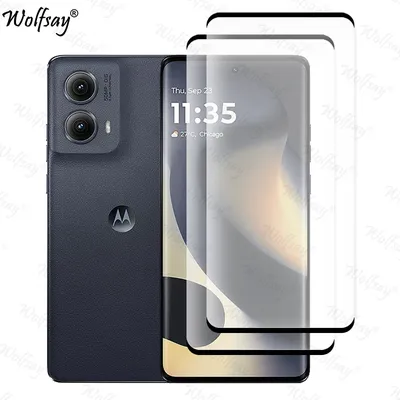 3D Curved Edge Tempered Glass For Motorola Edge 2024 Screen Protector For Moto Edge 2024 Glass For